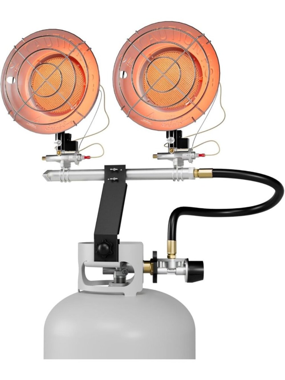 Portable 30000 BTU Double Tank Propane Radiant Heater - Outdoor & Indoor Use